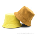 Logotipo personalizado em branco Terry Towel Bucket Hat